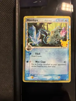 Pokemon Mimikyu SWSH136 Celebrations Promo Card Standard Size, Near Mint - Image 3