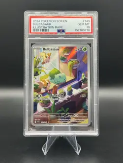 Pokemon TCG Bulbasaur 143/142 2024 Stellar Crown Illustration Rare Card - PSA 10 - Image 1