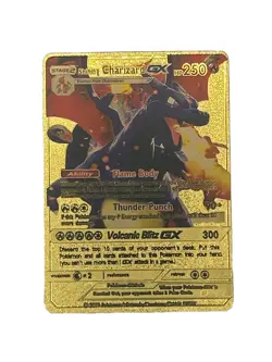 Shining Charizard GX Gold Foil Textured Display Pokemon Card NM/M - Image 1