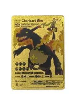 Charizard VMAX Gold Foil Textured Display Pokemon Card NM/M - Image 1