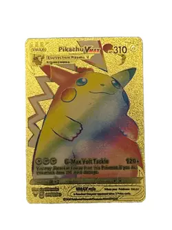 Pikachu VMAX Gold Foil Textured Rainbow Edition Display Pokemon Card NM/M - Image 1