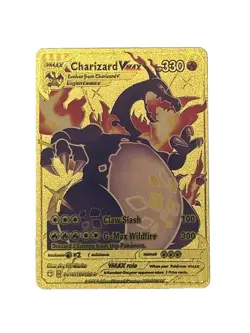 Charizard VMAX Gold Foil Textured Display Pokemon Card NM/M - Image 1
