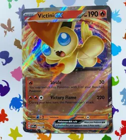 Victini EX 142 Scarlet & Violet Promo Holo NM Pokemon Card - Image 1