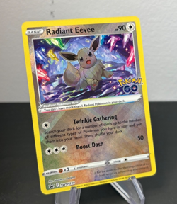 2022 Pokemon Radiant Eevee Black Star Promo Pokemon Go SWSH230 Card NM - Image 2