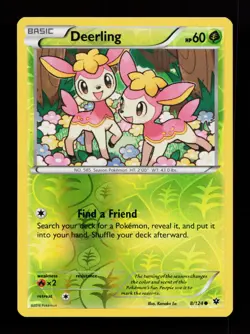 Deerling 8/124 Common XY - Fates Collide Reverse Holo Pokemon Card - Image 1