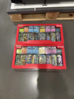 SET OF 2 Pokemon Prismatic Evolutions 8 Mini-Tins with Promo Cards Costco - Image 1