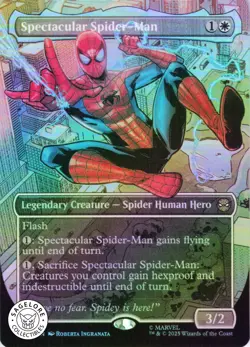 MTG Spectacular Spider-Man (Borderless) (14) | NM Foil | Spider-Man (SPM) - Image 1