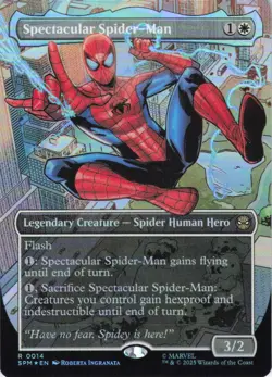 MTG Spectacular Spider-Man (Borderless) (14) | NM Foil | Spider-Man (SPM) - Image 2