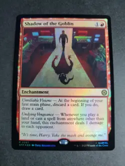 Shadow of the Goblin (Foil) Rare MTG Spider-Man - Image 1