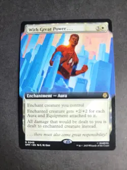 With Great Power... (Extended Art) Rare MTG Spider-Man - Image 1