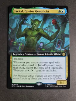 Jackal, Genius Geneticist (Extended Art) Rare MTG Spider-Man - Image 1