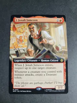 J. Jonah Jameson (Extended Art) Rare MTG Spider-Man - Image 1