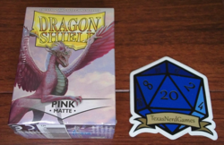 Pink Matte Standard Size Sleeves Dragon Shield 100 PK New Sealed TexasNerdGames - Image 1