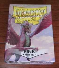 Pink Matte Standard Size Sleeves Dragon Shield 100 PK New Sealed TexasNerdGames - Image 2