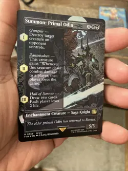 Summon: Primal Odin (Borderless) Final Fantasy Foil - Image 2