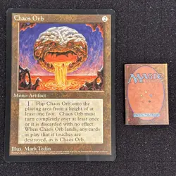 Magic The Gathering Deckmaster Chaos Orb (6x9 Promo) 1996 Oversized CCG RARE! - Image 1