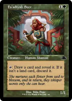 Fa'adiyah Seer (Retro Frame) - Dominaria Remastered - MTG - NM - Regular Common - Image 1