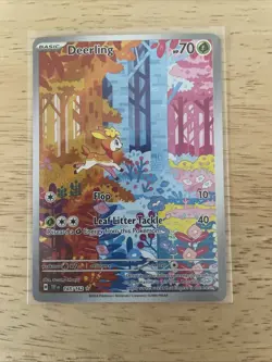 Pokemon Deerling #165 Illustration Rare English TCG - Near Mint - Fast Shipping - Image 1