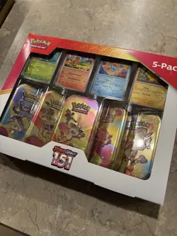 Pokemon TCG Scarlet & Violet 151 5 Mini Tin Bundle (Costco Bundle) - Image 1