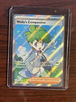 Wally's Compassion Trainer 176/132 Ultra Rare Pokemon ME01: Mega Evolution NM - Image 1