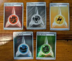 Pokemon Black Bolt White Flare Lot of 5 Holo Energy NM+ - Image 1