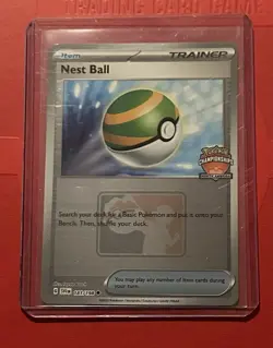 Pokemon TCG: Nest Ball Holo 181/198 NAIC Foil Promo 2023 x1 - Image 1