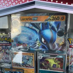 Pokemon TCG SV Prismatic Evolutions Lucario EX & Tyranitar EX Premium Collection - Image 5