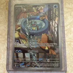 Pokemon TCG Squirtle 148/142 Stellar Crown Holo Illustration Rare Full Art - Image 3