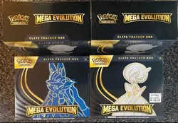 Pokemon Mega Evolution Elite Trainer Box ETB 4 In Hand SEALED (1 each) - Image 1