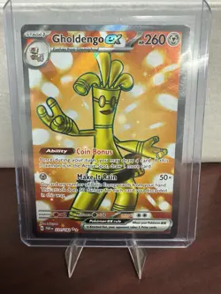 Pokemon TCG Gholdengo EX 231/182 Full Art Ultra Rare Holo 2023 Paradox Rift - Image 1
