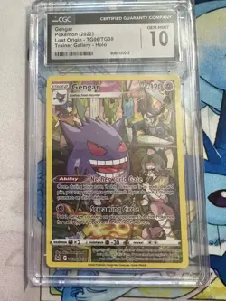 Pokemon TCG Gengar Lost Origin Trainer Gallery TG06/TG30 Holo Ultra Rare CGC 10 - Image 1