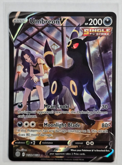 Pokemon TCG. Sword & Shield. Brilliant Stars. Umbreon V Trainer Gallery 22. NM. - Image 1