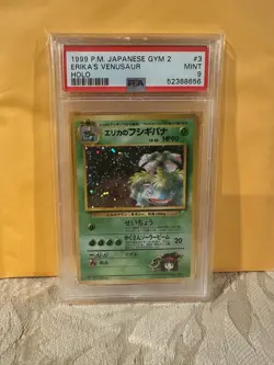 1999 Pokemon Japanese Gym 2 Erika’s Venusaur #3 PSA 9 MINT - Image 1