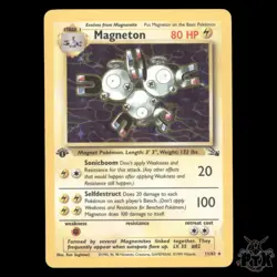 Magneton holo #11/62 Fossil NM/LP Pokemon 1999 - Image 1