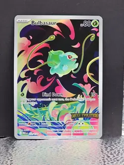 Bulbasaur Mega Evolution 133/132 Black Star Promo Stamped Pokemon TCG - Image 1