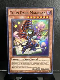 Yu-Gi-Oh Toon Dark Magician Super Rare 1st Edition MP17-EN083 - Image 1