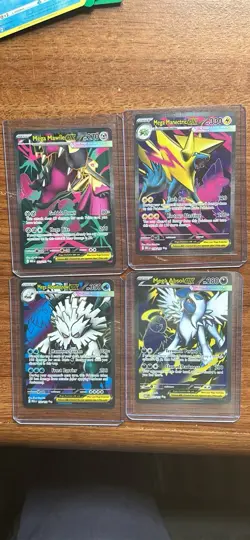 4 Mega Evolution Pokemon cards: Absol ex 161/132 Manectric, Abomasnow, & Mawile - Image 1