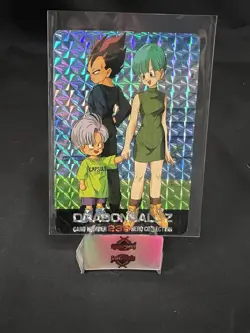 Dragon Ball Z Hero Collection Card #239 Holo - Vegeta, Bulma & Trunks - Image 1