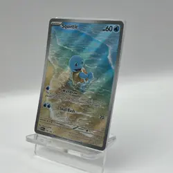 Squirtle 170/165 Pokemon 151 Illustration Rare Full Art Trading Card Near Mint - Image 2