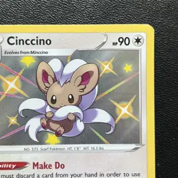 Cinccino SV094/SV122 Shining Fates Shiny Vault Shiny Holo Rare Pokemon Card NM+ - Image 4