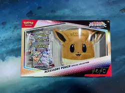 Pokemon TCG Card Prismatic Evolutions Eevee Accessory Pouch Special Collection - Image 1