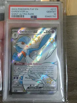 Pokemon Gardevoir EX Full Art Shiny Ultra Rare Holo Card 217/091 Paldean Fates - Image 1