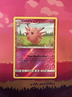 Pokemon Card Clefable Unbroken Bonds Reverse Holo Rare 133/214 Near Mint - Image 1