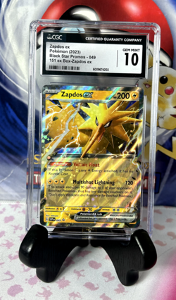 CGC 10 Zapdos ex 049 Sv: Scarlet & Violet Promo Cards Holo!!!!!! - Image 1