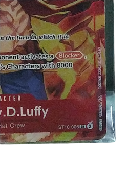 Sealed Promo Card One Piece TCG Treasure Booster Monkey D Luffy ST10-006 SR New - Image 3