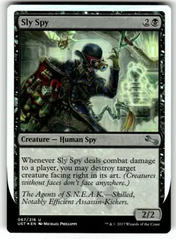 Sly Spy (B) Unstable Foil MTG NM - Image 1