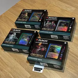 MTG The Lord of the Rings Tales of Middle-earth all 4 Commander Decks EN LTR LTC - Image 1