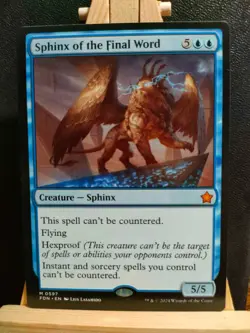 Sphinx of the Final Word - Foundations - Mythic - NM (see pics) MTG - Image 1