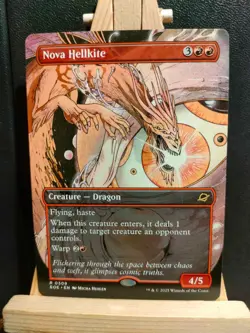 Nova Hellkite (Borderless) - Edge of Eternities - Rare - NM (See pics) MTG - Image 1