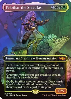 Felothar the Steadfast (Borderless) NM Foil MTG Commander: Tarkir: Dragonstorm - Image 1